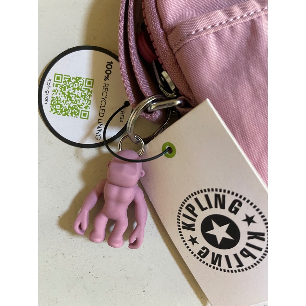 Kipling Tally Crossbody Phone Bag Lavender Blush Nylon Pouch KI0271-V37 NWT - Picture 3 of 5